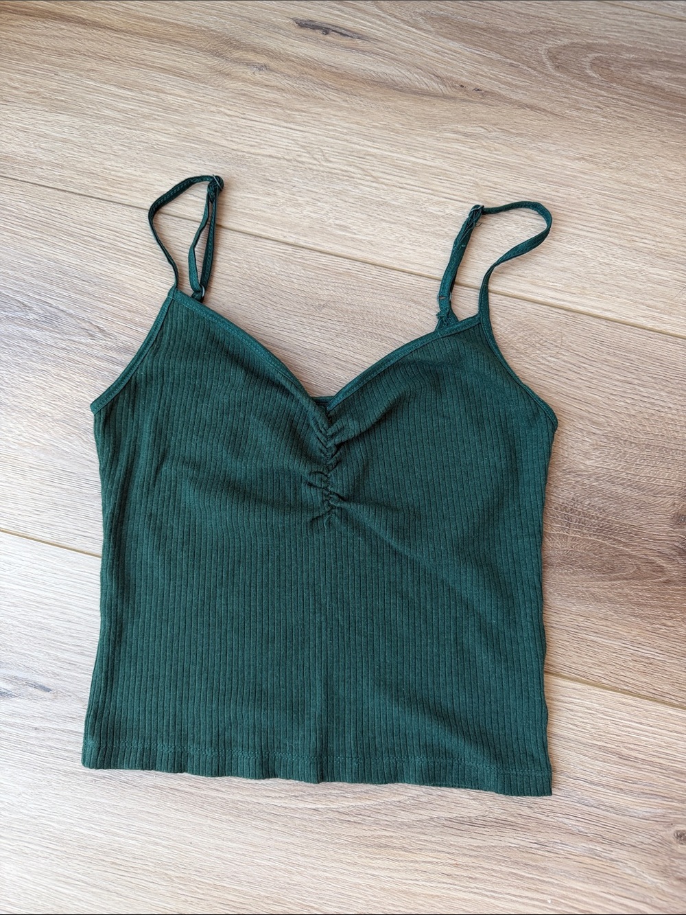 American Eagle Outfitters Green Stretch Tank Top XS